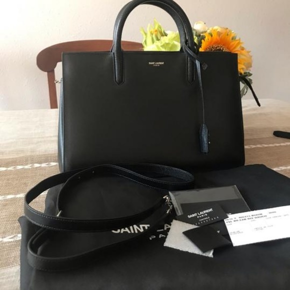 Saint Laurent Cabas Rive Gauche Small Leather - Picture 2 of 8